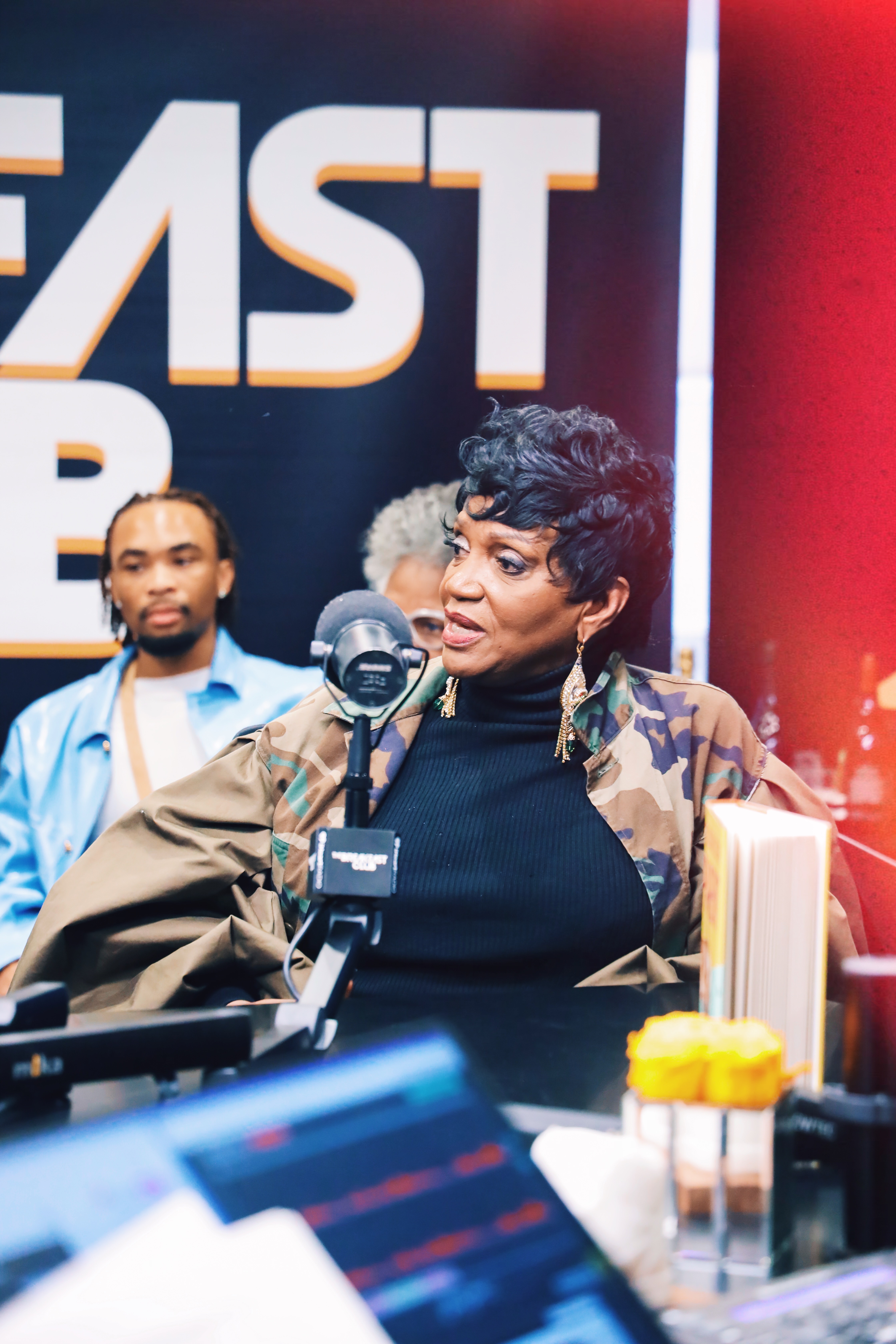 Anna Maria Horsford at The Breakfast Club interview studio in New York